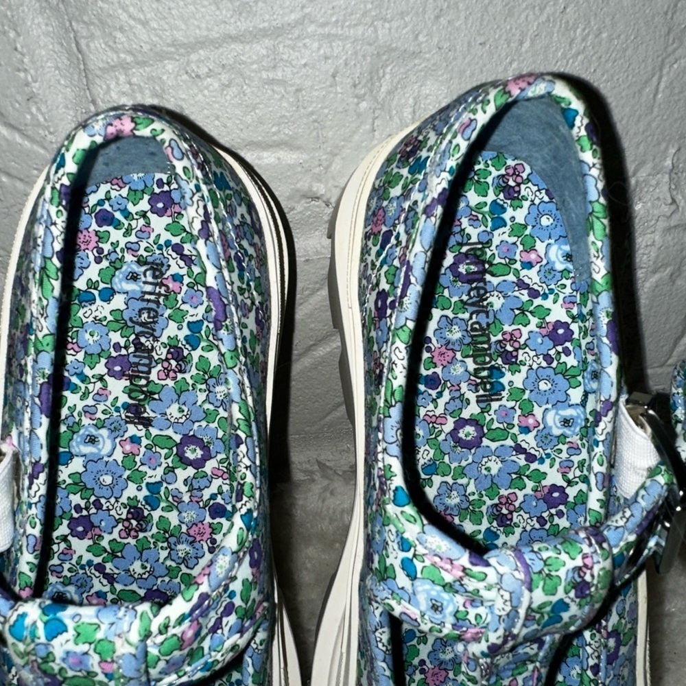 Jeffrey Campbell Enfance Floral Print Lugged Chunky Platform Mary Jane’s Size 8 - Picture 5 of 15